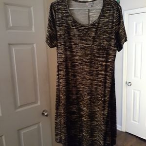 LuLaRoe Army Green Design Dress